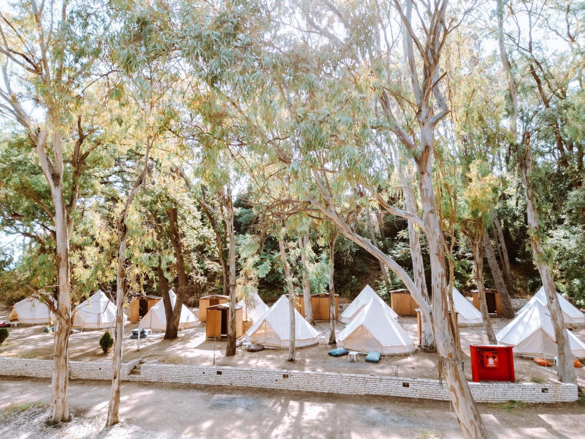 Burano Camping Beach-Bar Nea Thesi Bagian luar foto