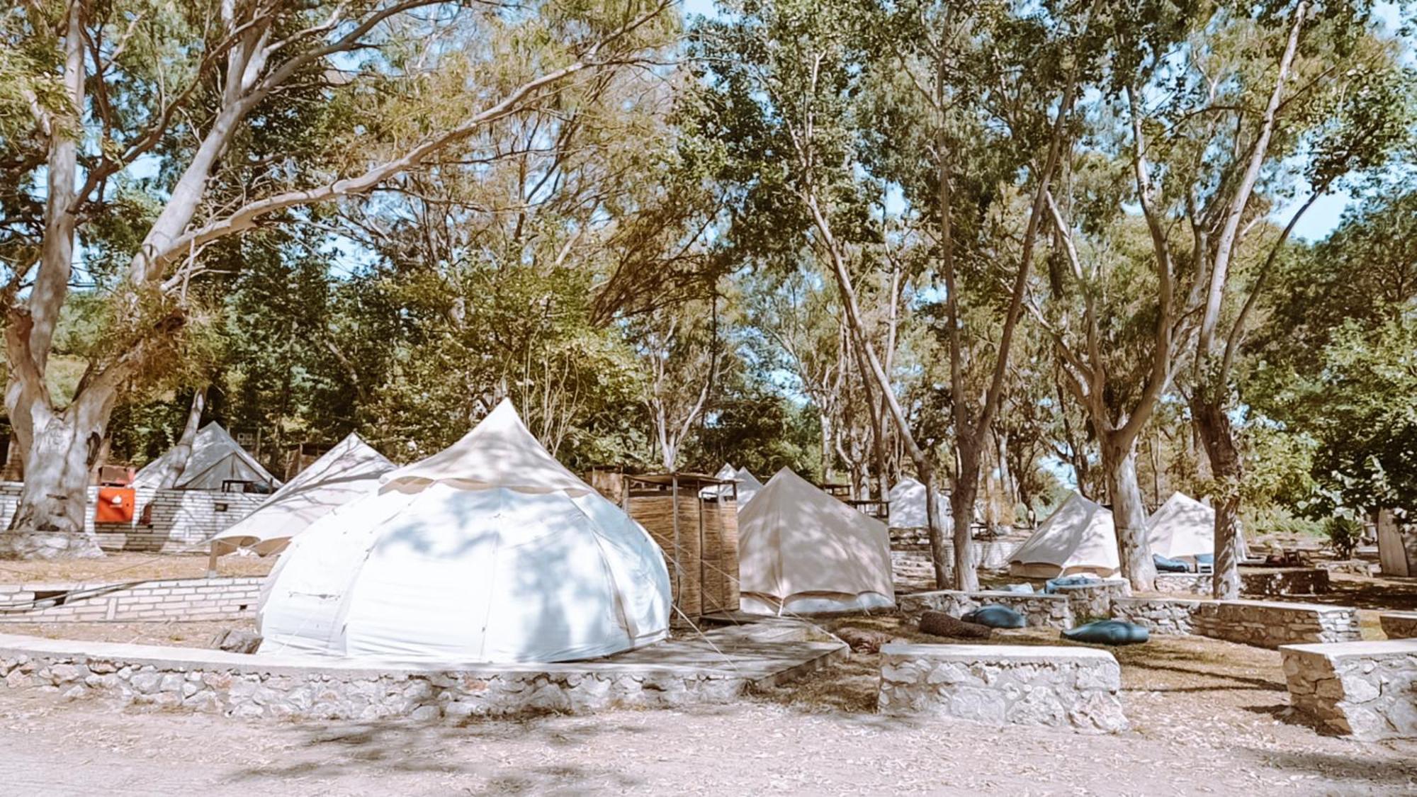 Burano Camping Beach-Bar Nea Thesi Bagian luar foto