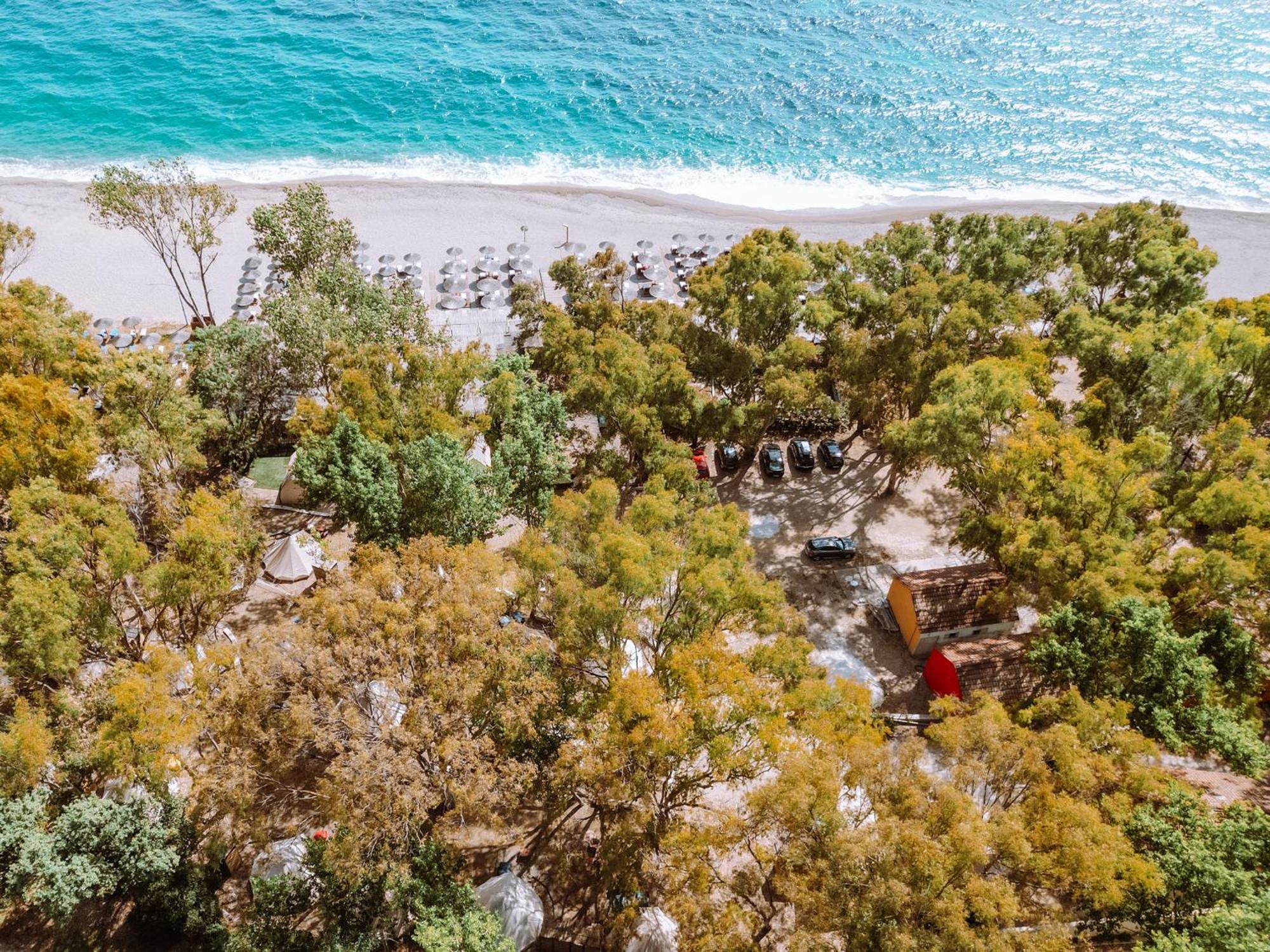 Burano Camping Beach-Bar Nea Thesi Bagian luar foto