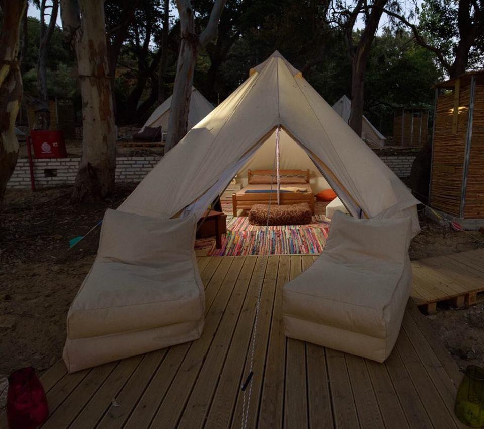 Burano Camping Beach-Bar Nea Thesi Bagian luar foto